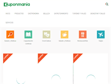 Tablet Screenshot of cuponmania.com.mx